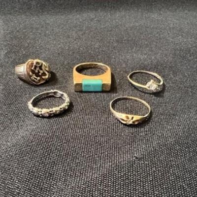 Tested 10K Gold Ring Assortment [12.94g]