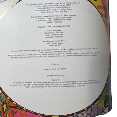 Psychedelic Wall Plaque and 2003 Hippie Book