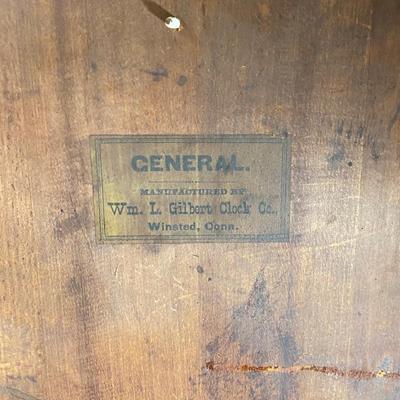 Antique Wm L Gilbert General Clock