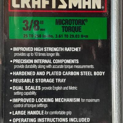 New Craftsman 3/8 " Microtork ratchet