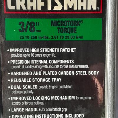 New Craftsman 3/8 " Microtork ratchet