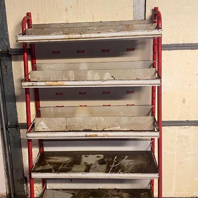 Metal Shelf on Rollers