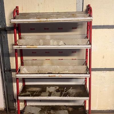 Metal Shelf on Rollers