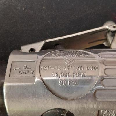 Central Pneumatic 3" High Speed Air cutter - with instructions - Like new! with metal cut off wheels