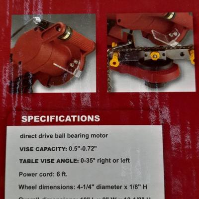 Chicago Electric Power Tool Electric Chain saw sharpener