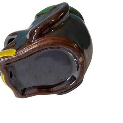 Vintage Redware Monkey Ashtray