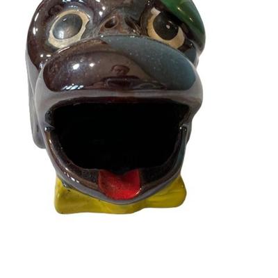 Vintage Redware Monkey Ashtray