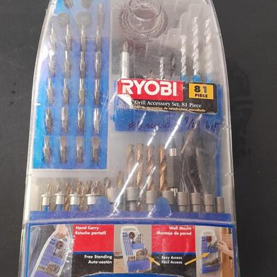 Ryobi 81-piece Drill Accessory set - appears complete - like new!