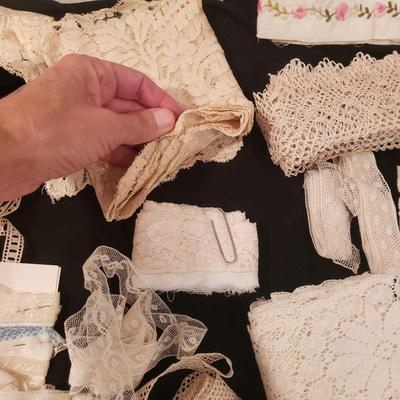 Large Lot of Vintage Lace and More (D-KD)