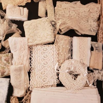Large Lot of Vintage Lace and More (D-KD)