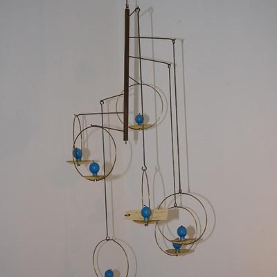 ORIGINAL KAIJA AARIKKA FINLAND "FIREWORKS" MOBILE CANDLE HOLDER 60'S-70'S