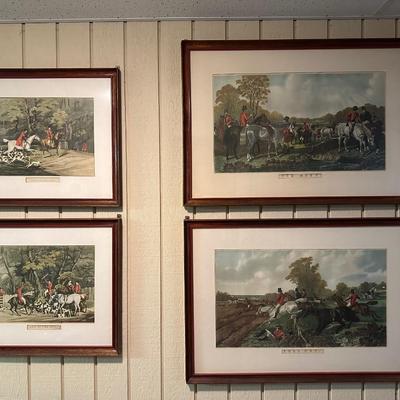 John Frederick Herring’s Fox Hunting lithograph Scenes