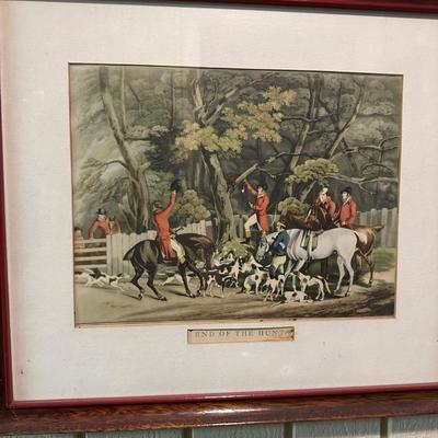 John Frederick Herring’s Fox Hunting lithograph Scenes