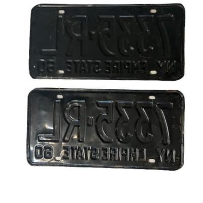 Matched Pair of 1960 New York License Plates