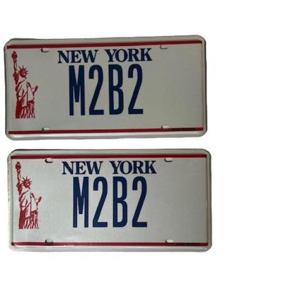Matched Pair of New York License Plates