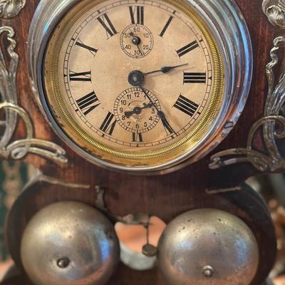 Antique German Mantel Alarm Clock