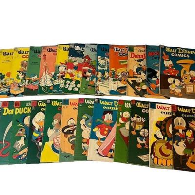 Vintage 1950s Dell Walt Disney Comic Book Assortment