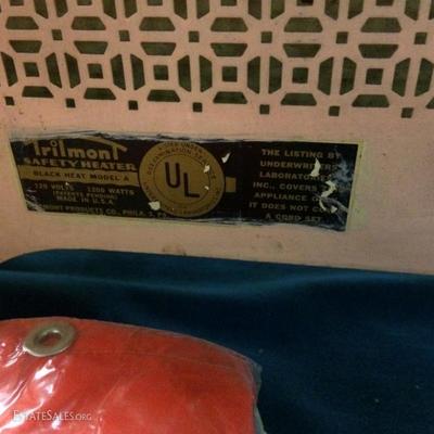 Pierced Metal Lattice 1945 TRILMONT Philadelphia Electrical Heater