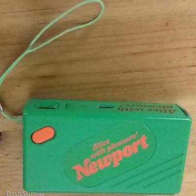 1970s Newport Cigarettes Advertising Promotional 110 Green Camera