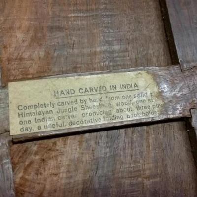 1960s Sheeshan Wood Book Holder