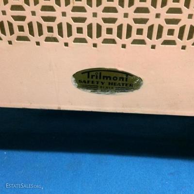 Pierced Metal Lattice 1945 TRILMONT Philadelphia Electrical Heater