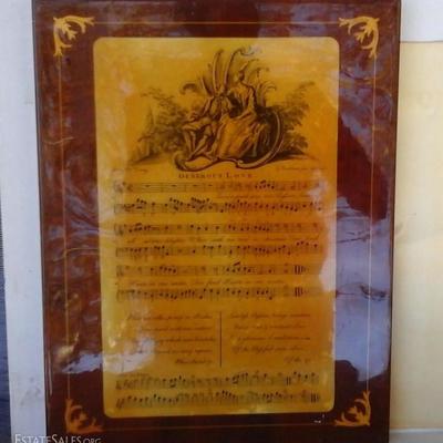 Vintage Mounted reprint of George Bickham Jr, Generous Love sheet music