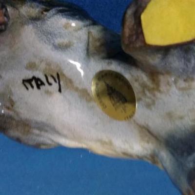 P. Marioni 1960s ceramic badger Created from fine Italian ceramic pottery