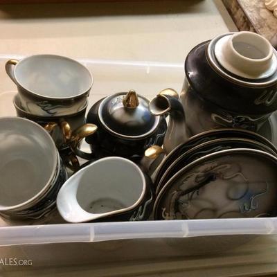 1950's, Dragonware tea set 