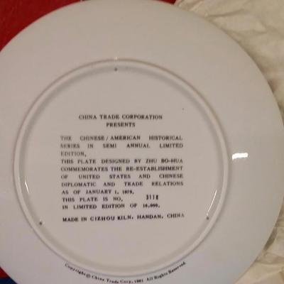 1981 Chinese American Historical Series Plate