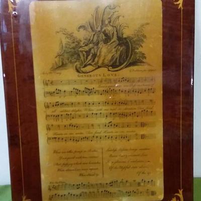 Vintage Mounted reprint of George Bickham Jr, Generous Love sheet music