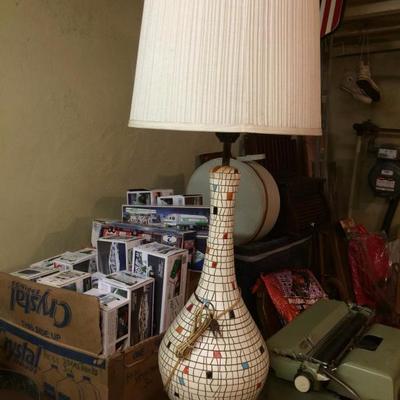 Mid Century Modern Art Deco Lamp with shade