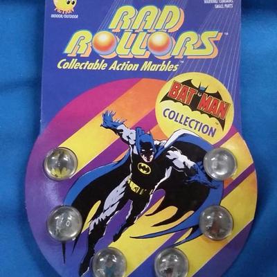 Batman collection 1990 Rad Rollers collectible action marbles