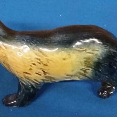P. Marioni 1960s ceramic badger Created from fine Italian ceramic pottery