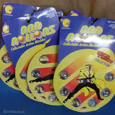 Dick Tracy collection 1990 Rad Rollers collectible action marbles-1 Pack