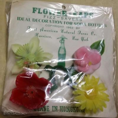1962 Flower-Kaps Fizz-Savers-Rare Find