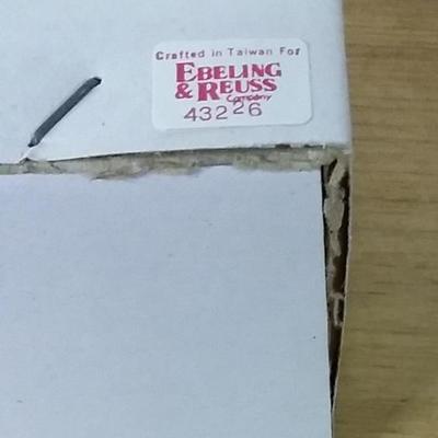 1970s Ebeling and Reuss hanging Crystal Bells with angels and red heart