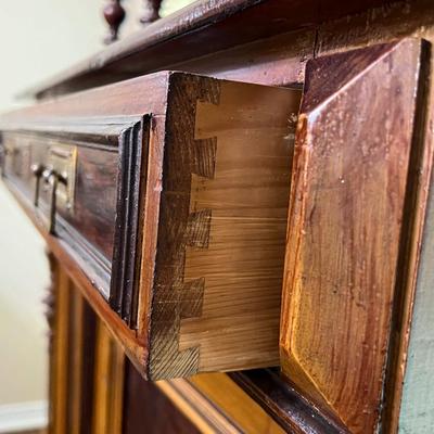 Tall Solid Wood Antique Cabinet ~ *Read Details