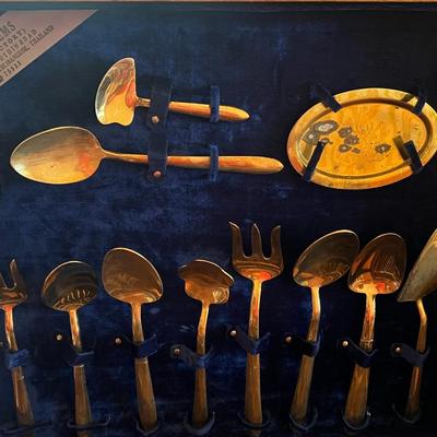 Vintage Jim's Gems Bronze Factory Cutlery 100-Piece Set