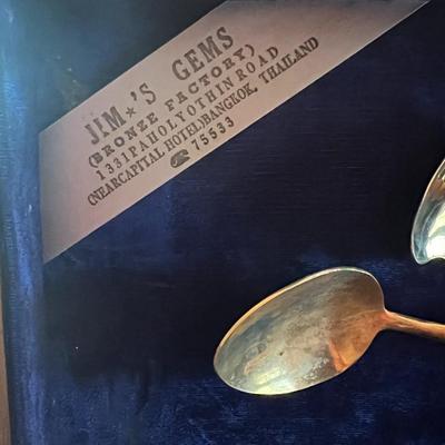 Vintage Jim's Gems Bronze Factory Cutlery 100-Piece Set