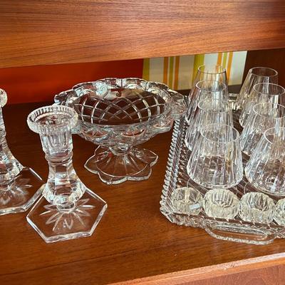 Crystal Cognac Glasses Lot
