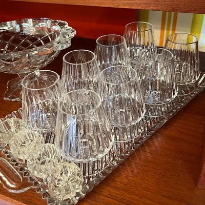 Crystal Cognac Glasses Lot