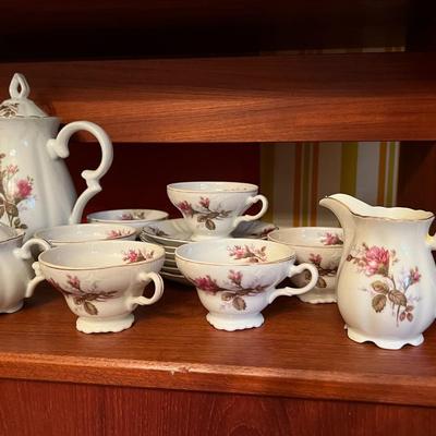 1950s Japanese Floral Tea Set