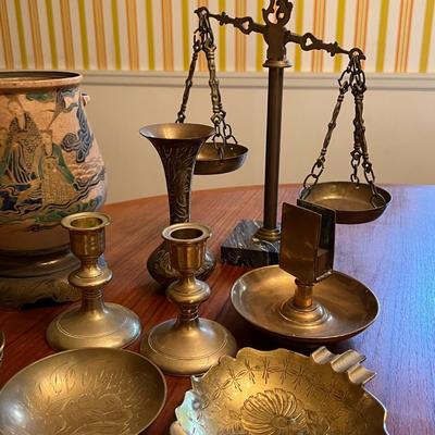 Vintage Ornate Brass Lot