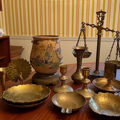 Vintage Ornate Brass Lot