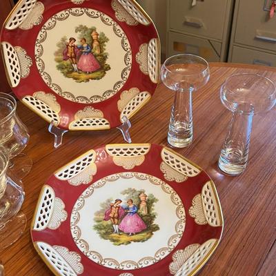 Schwarzenhammer Vintage Bavarian Porcelain 10" Plates Lot