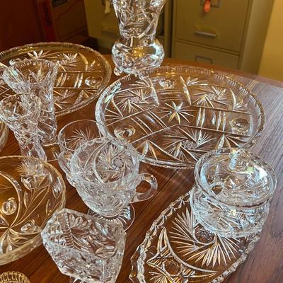 Bohemian Czech Pinwheel Crystal Lot