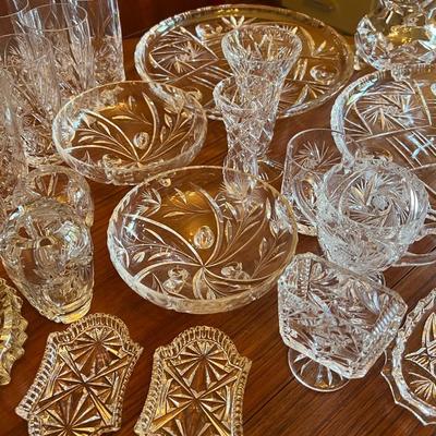 Bohemian Czech Pinwheel Crystal Lot