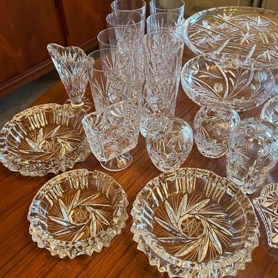 Bohemian Czech Pinwheel Crystal Lot