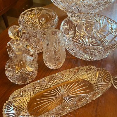 Hand Cut Lead Crystal Lot- Western Germany