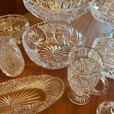 Hand Cut Lead Crystal Lot- Western Germany